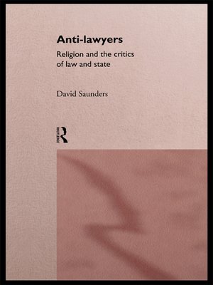 cover image of Anti-Lawyers